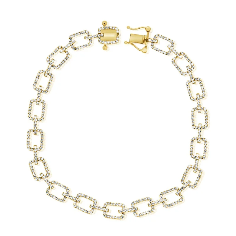 14K GOLD DIAMOND MELANIE BRACELET