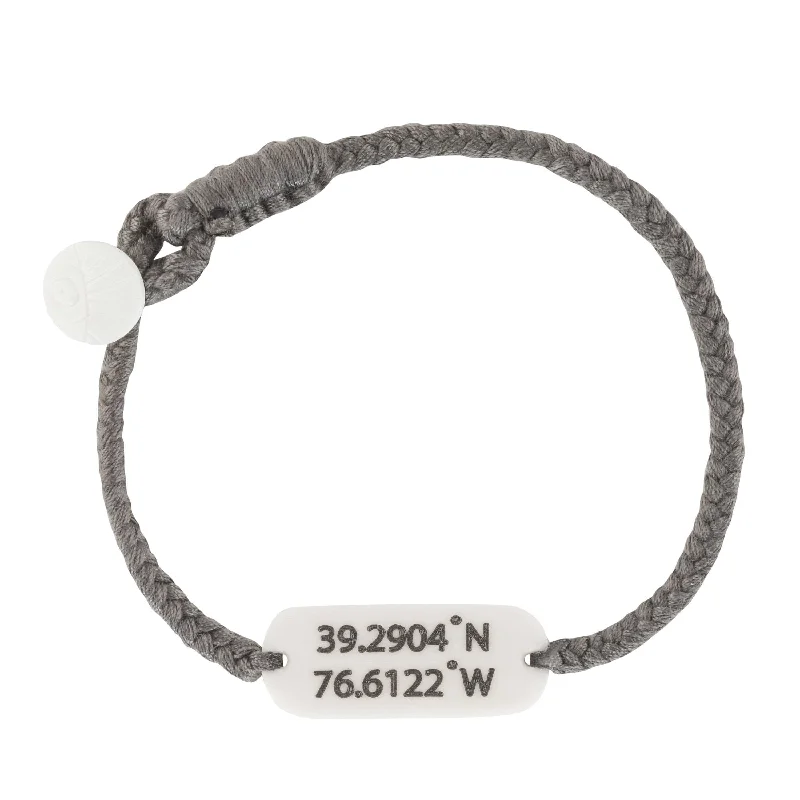 Custom Coordinates Bracelet