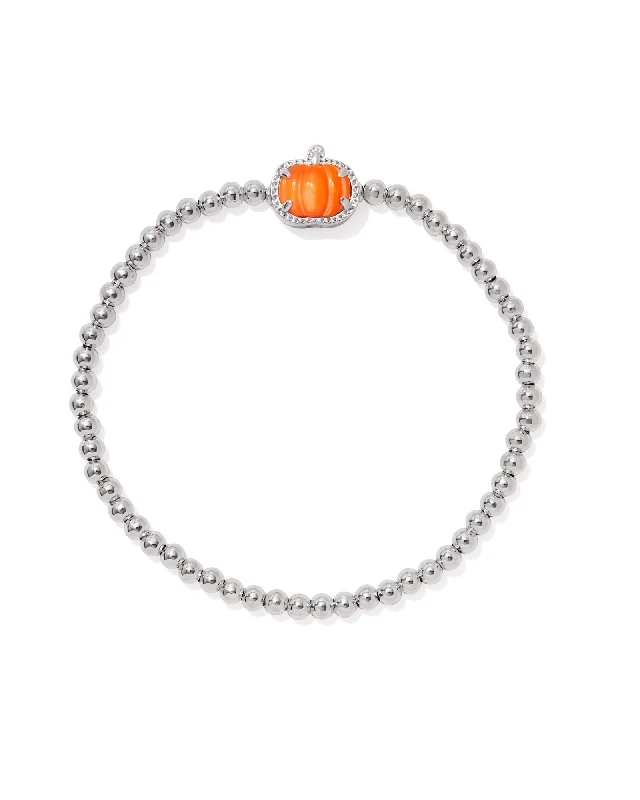 Kendra Scott Rhodium Pumpkin Stretch Bracelet