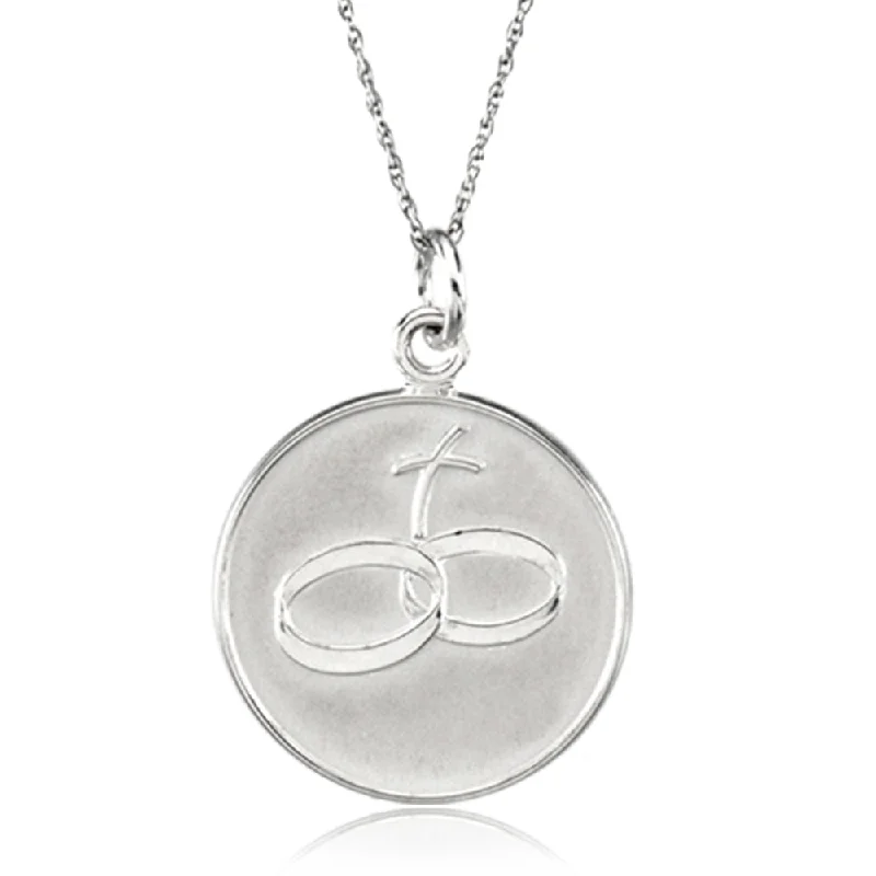 Loss of Spouse Memorial Necklace in Sterling Silver