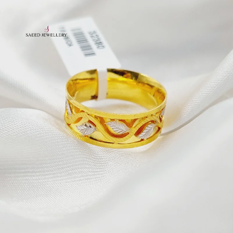 Deluxe Leaf Wedding Ring