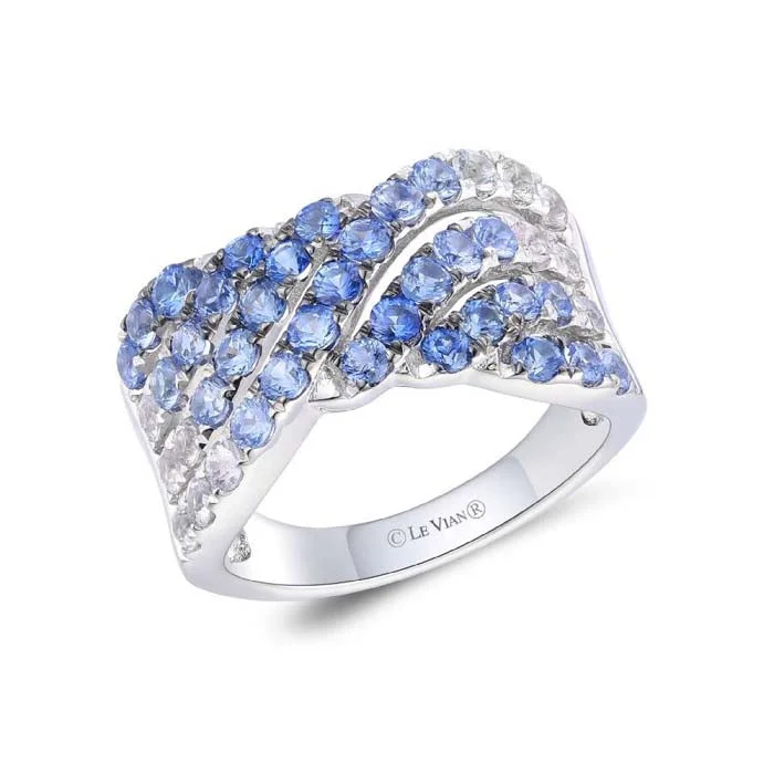 Le Vian Ring featuring Sapphire Denim Ombré in 14K Vanilla Gold