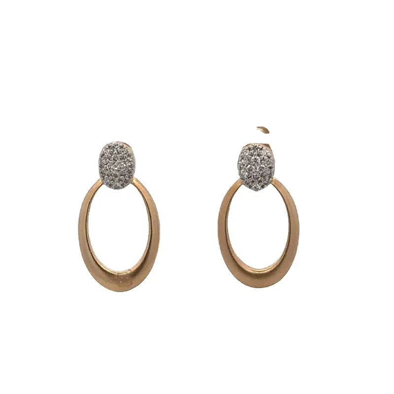 Diamond Accented Earrings in Yellow Gold