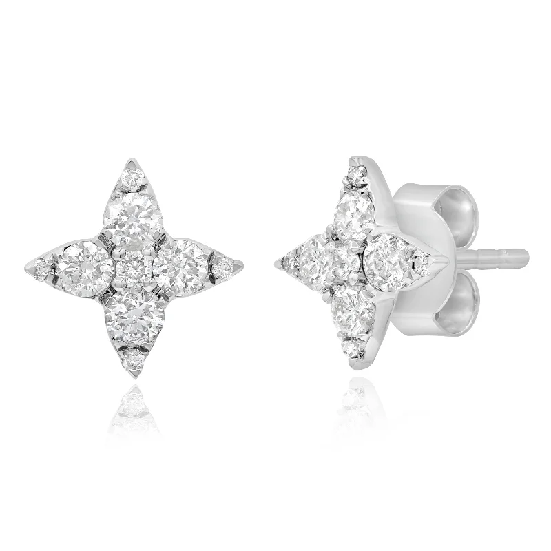 0.52ct Diamond Earrings set in 14KT White Gold / E22033A3