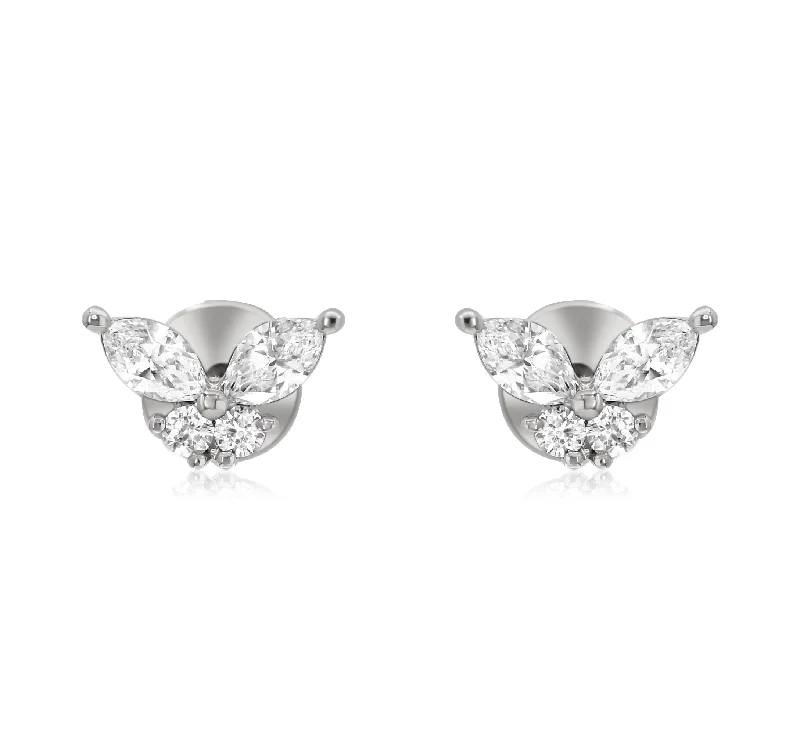 0.31ct Diamond Earrings set in 14KT White Gold / EM709A2