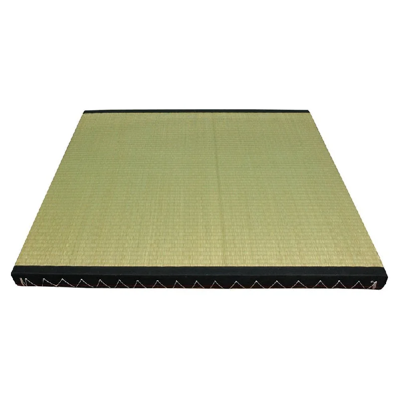 Handmade Rush Grass Half-Size Fiber-Fill Tatami Mat