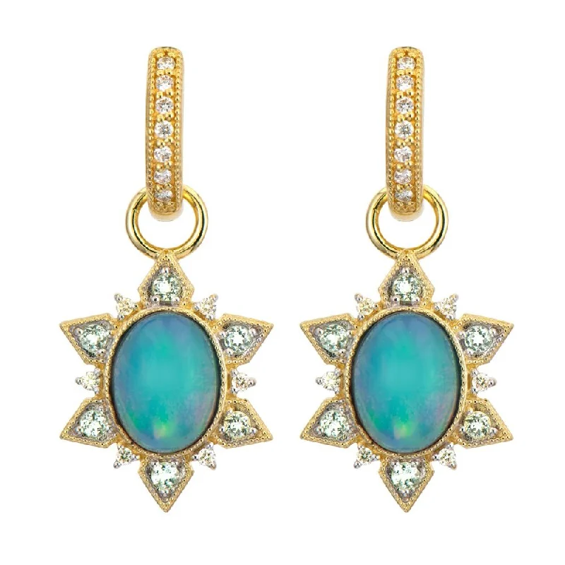 Jude Frances Moroccan Opal Sunburst Earring Charms