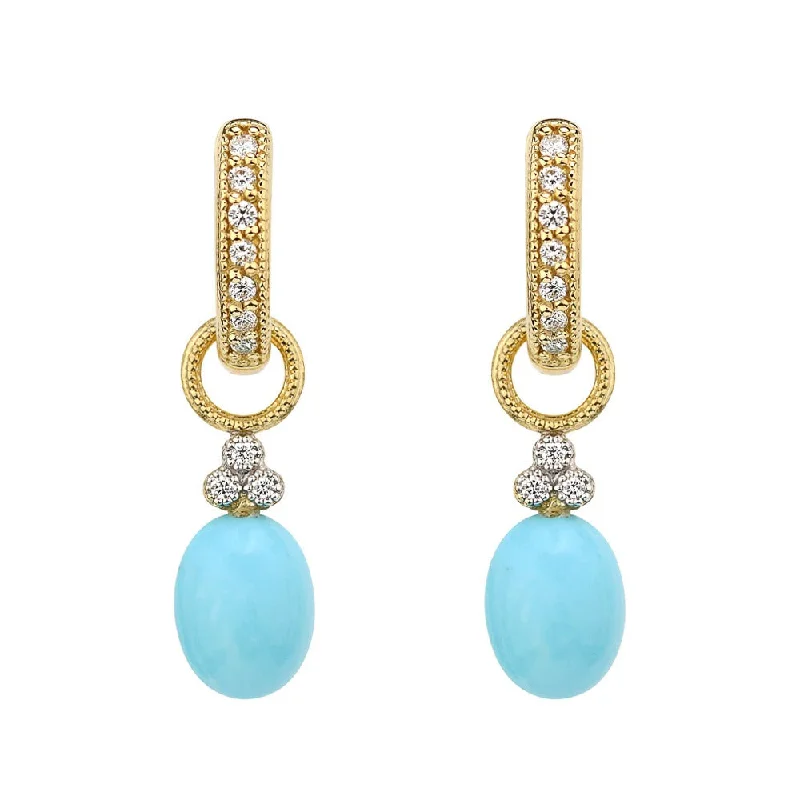 Jude Frances Provence Turquoise Briolette Earring Charms