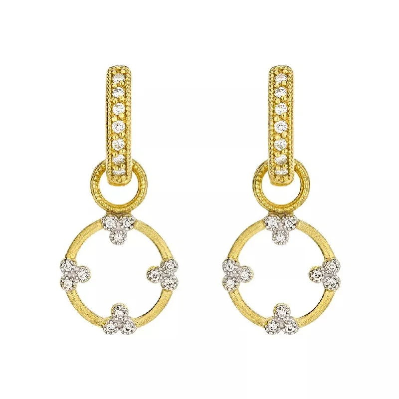 Jude Frances Provence Champagne Open Circle Trio Earring Charms