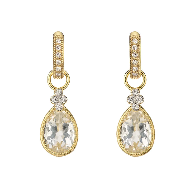 Jude Frances Provence Pear Stone Earring Charms