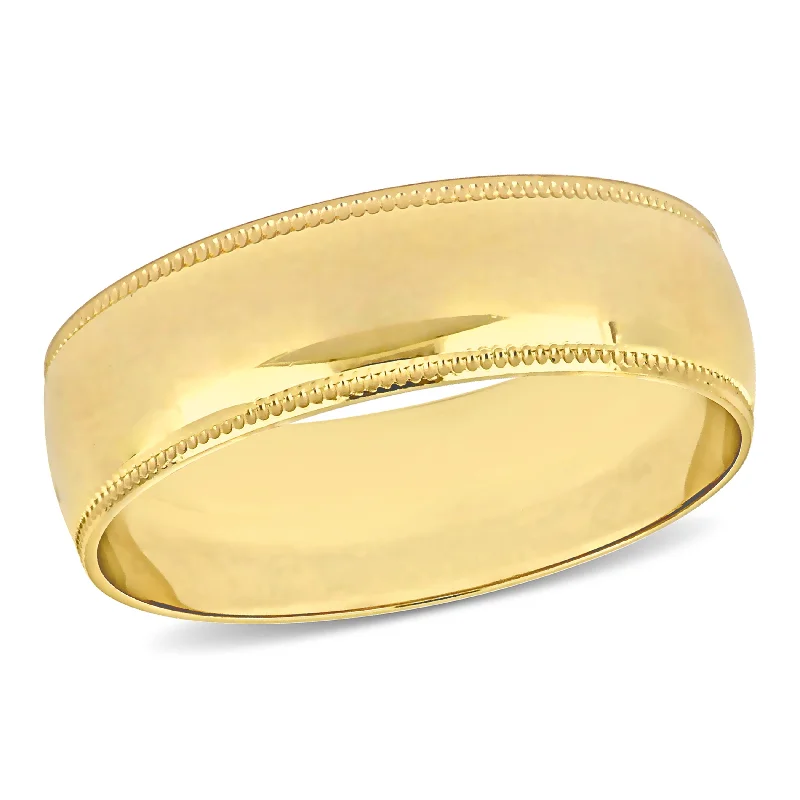 Miadora 6 mm Mens Wedding Band in 10k Yellow Gold