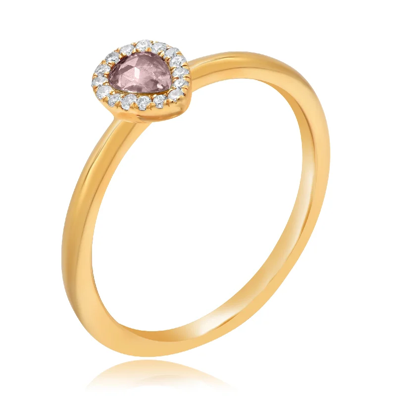 0.24ct Diamond Ring set in 18KT Rose Gold / ING6290A