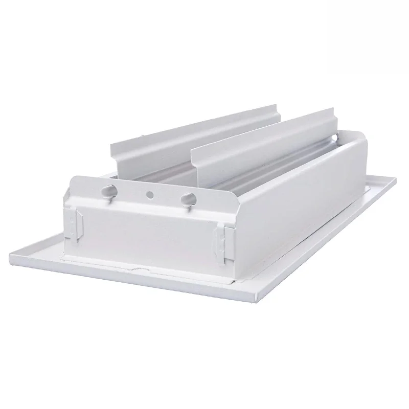 Sierra Grates Precision Flow Sidewall & Ceiling Register - 2 Way Louvered Design, Glacier White - Premium Home Vent Covers