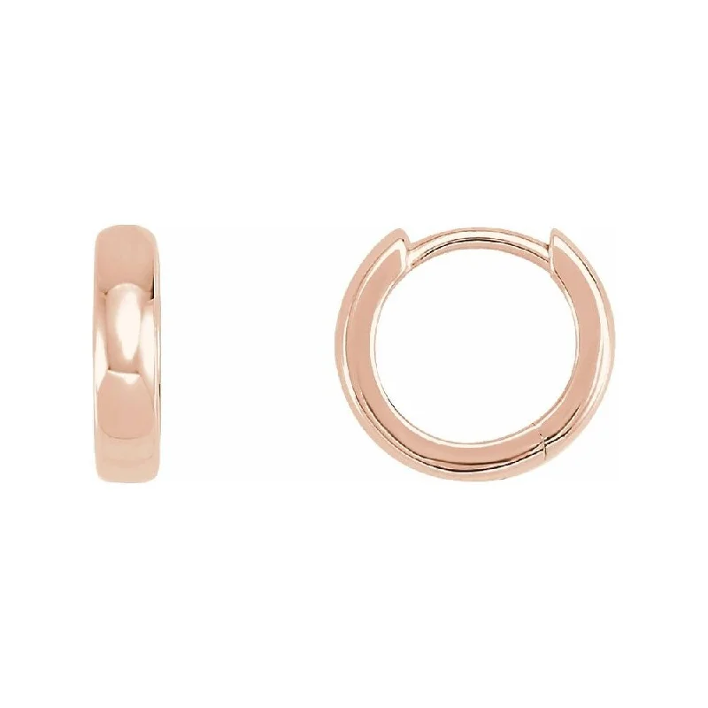 14K Rose Gold 11.5 mm For Hinged Earrings