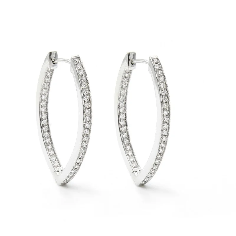 Marquis-diamond earrings