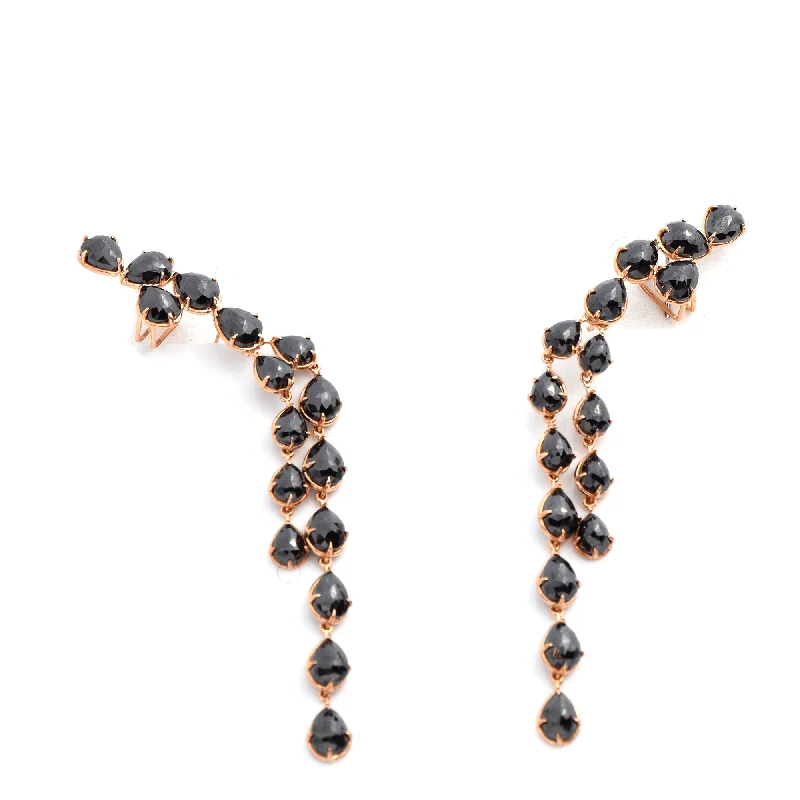 Gracious Flow - Black Diamond Earrings